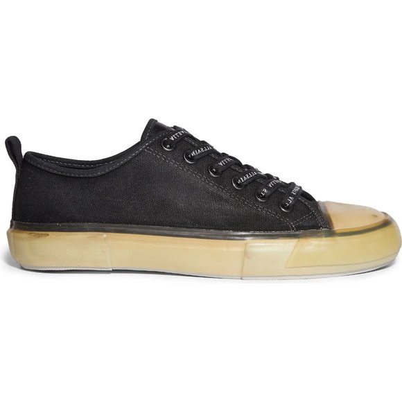 ALLSAINTS Jaxon Black Canvas Low Top Men's Sneakers - Picture 3 of 6